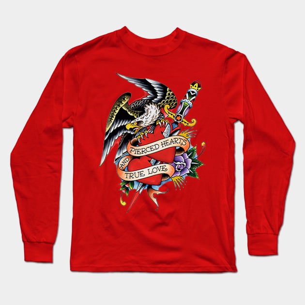 Traditional tattoo Long Sleeve T-Shirt by MarameoTattoo Store